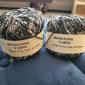 Ironstone Yarns Monet Black and White 2 skeins NEW